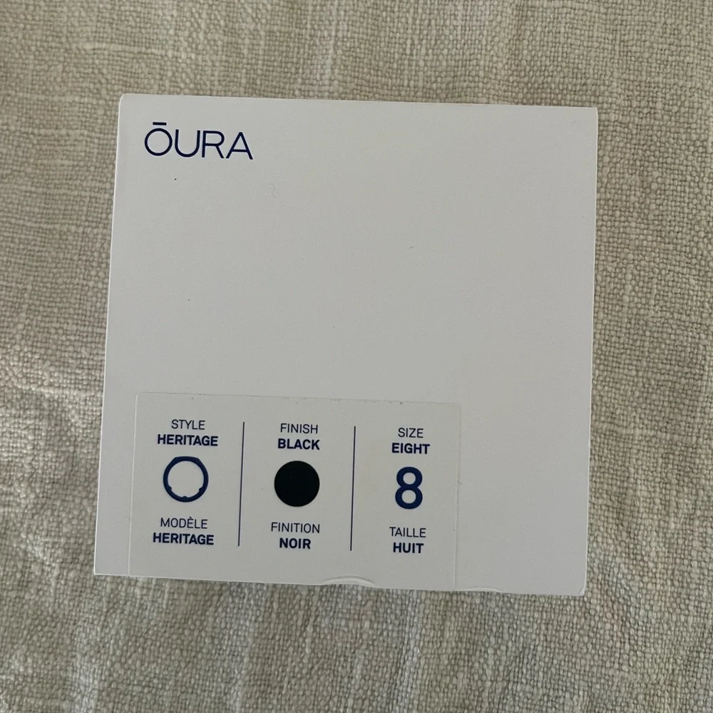 Oura ring Gen 3 heritage black size 8
